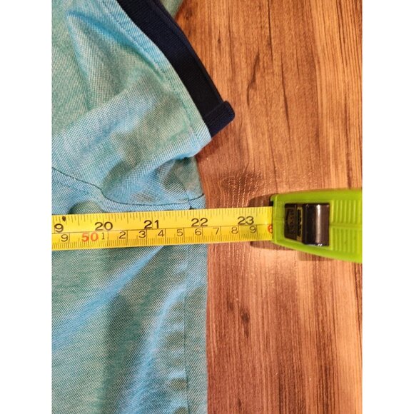 Au Noir Polo Size 6 Short Sleeve Turquoise - Picture 8 of 10